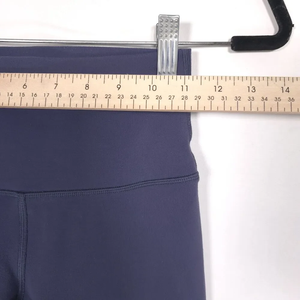 LULULEMON Womens Leggings Ankle 4 Purple Athletic Stretch High Rise